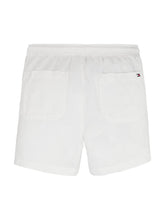 TOMMY HILFIGER White Linen Shorts